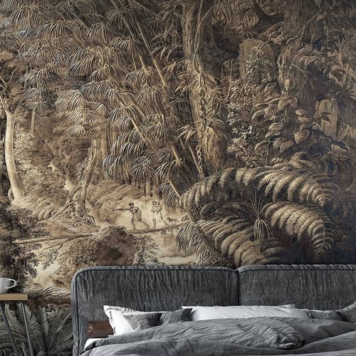 Klassische Tapete - FORET VIERGE DU BRESIL - LGD01 décor mural sur mesure - Naturmotiv / Stoffoptik / Farbe anpassbar