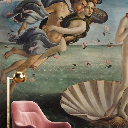 Klassische Tapete - NAISSANCE DE VENUS - LGD01 décor mural sur mesure - Naturmotiv / Szenenmotiv / Stoffoptik