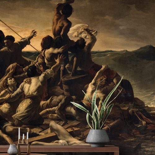 Klassische Tapete - RADEAU DE LA MEDUSE - LGD01 décor mural sur mesure - Panorama / Szenenmotiv / Stoffoptik
