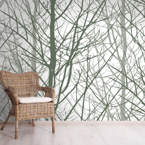 Moderne Tapete - ARBOR AB4771 - LGD01 décor mural sur mesure - Naturmotiv / Panorama / weiß