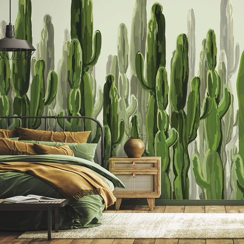 Moderne Tapete - CACTACEA CA2189 - LGD01 décor mural sur mesure - Naturmotiv / Blumen / Panorama