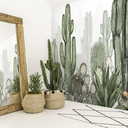 Moderne Tapete - SAGUARO - LGD01 décor mural sur mesure - Naturmotiv / Panorama / grün