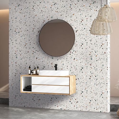 Design-Tapete - TERRAZZO - LGD01 décor mural sur mesure - Panorama / Tapetenoptik / Farbe anpassbar