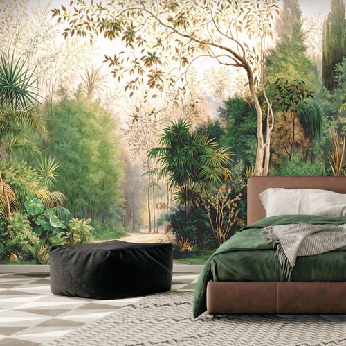 Moderne Tapete - HORTUS - LGD01 décor mural sur mesure - Naturmotiv / Panorama / grau