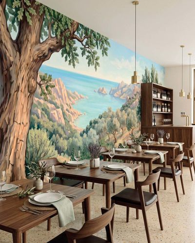 Moderne Tapete - CORSICA - LGD01 décor mural sur mesure - mehrfarbig / Szenenmotiv / Panorama