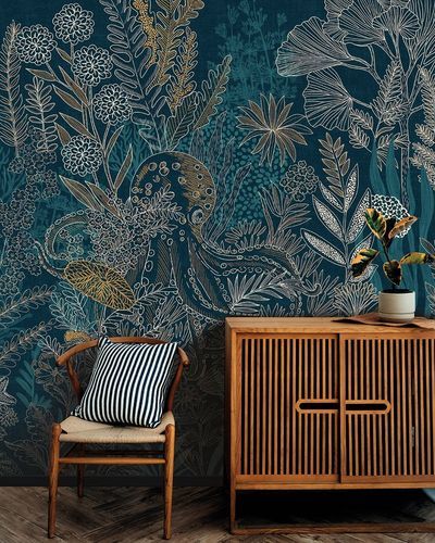 Marine-Stil-Tapete - NAUTILYS - LGD01 décor mural sur mesure - Polyester / Vlies / Panorama