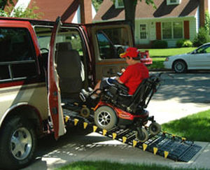 Zugangsrampe für Behinderte - ROLL UP - Handi-Ramp - tragbar