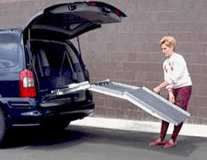 Zugangsrampe für Behinderte - REAR DOOR - Handi-Ramp - tragbar