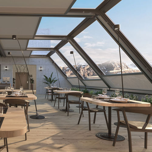 Öffnungssystem für Jalousie / für Dachfenster - STARBOX  - MOTTURA SpA - gerollt / Vertikal / zur Wandbefestigung