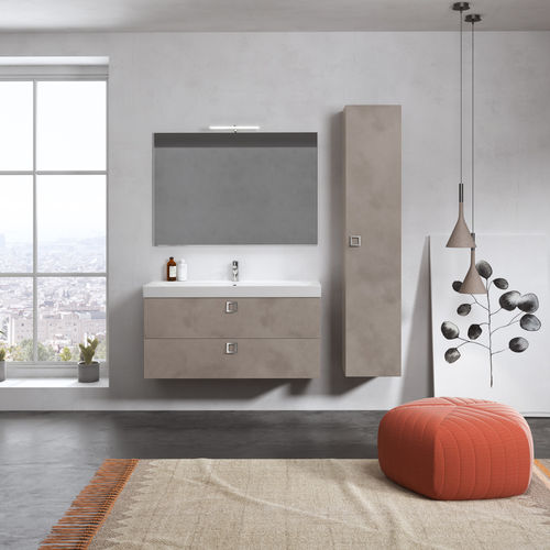 Wandhängender Waschtisch-Unterschrank - JUPITER - BMT Bagni - Holz / modern / lackiert