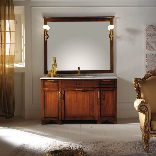 Freistehender Waschtisch-Unterschrank - WINDSOR - BMT Bagni - Holz / klassisch / mit Schubladen