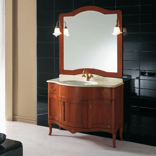 Freistehender Waschtisch-Unterschrank - ELISABETH - BMT Bagni - Holz / modern / mit Schubladen