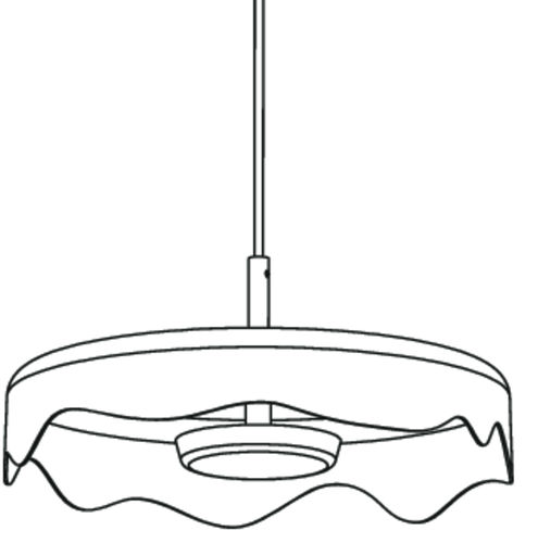 Hängelampe - COTTON FLAT - Orbit NV - Glas / modern / mit Kabel