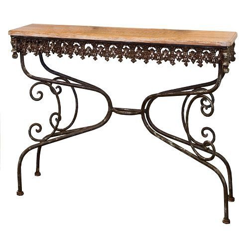 Klassischer Konsolentisch - ANDALOUSE - PROVENCE & FILS - Holz / rechteckig / für Privatgebrauch