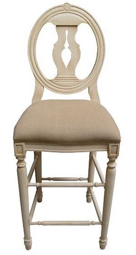 Klassischer Barstuhl - COTTON - PROVENCE & FILS - Holz / Holz / für Privatgebrauch