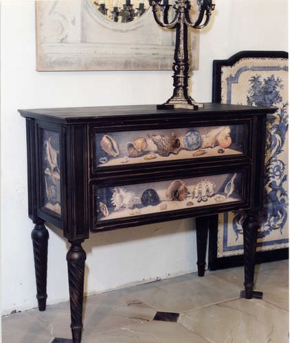 Klassische Kommode - COQUILLAGES - PROVENCE & FILS - Holz / nicht angegeben / schwarz