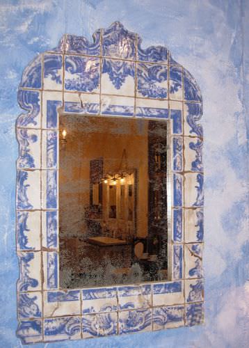 Wandmontierter Spiegel - AZULEJOS - PROVENCE & FILS - klassisch / rechteckig