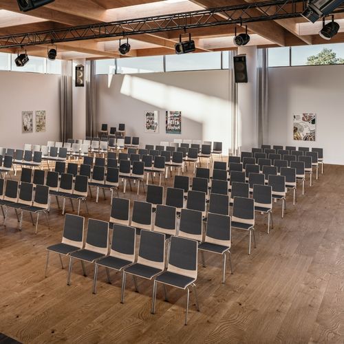 Moderner Stuhl - ROMA - ASSMANN BÜROMÖBEL GMBH & CO. KG - für den Innenraum / Leder / Holz