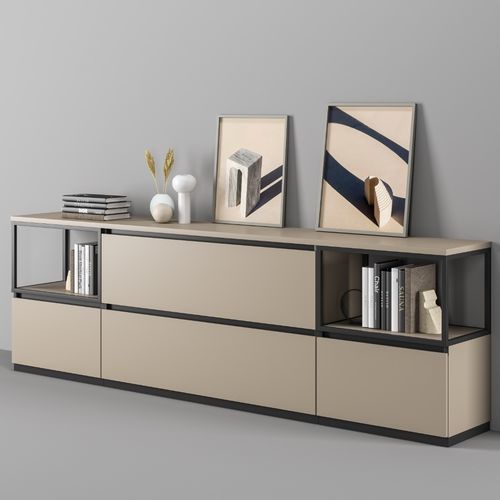 Hohes Sideboard - INTAVIS - ASSMANN BÜROMÖBEL GMBH & CO. KG - modern / Holz / mit Schubladen