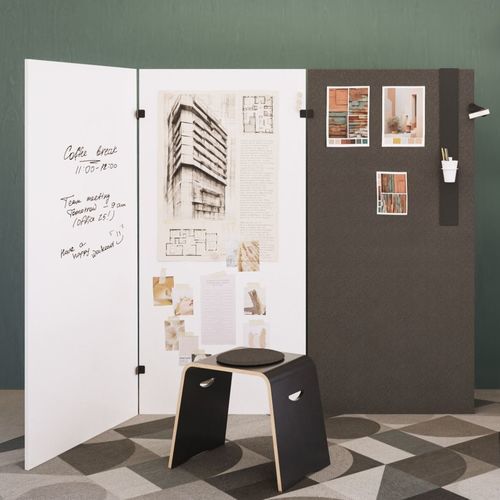 Moderner Hocker - BERGAMO - ASSMANN BÜROMÖBEL GMBH & CO. KG - Wolle / Buche / Sperrholz