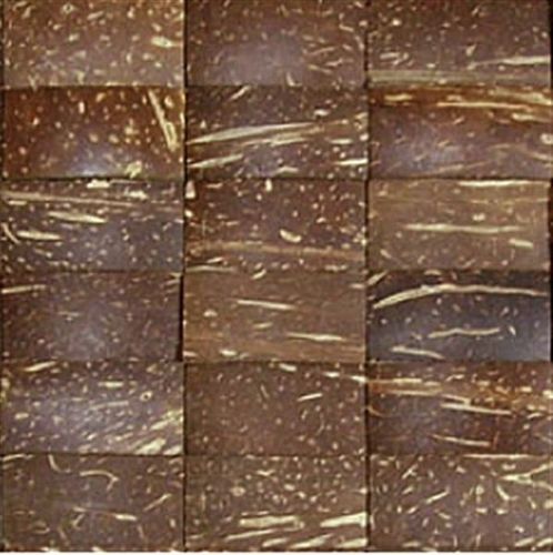 Kokos-Mosaikfliese - SUMATRA: ALASA - Kirei USA - texturiert / Hochglanz / glatt