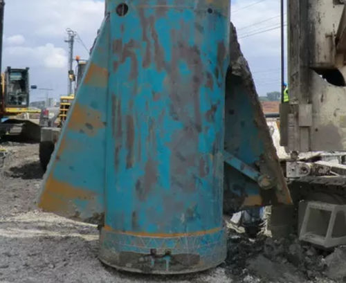 Bohrpfahl - LARGE DIAMETER WITH ENLARGED BASE - FRANKI FOUNDATIONS BELGIUM - Beton / Stahl / Fundament
