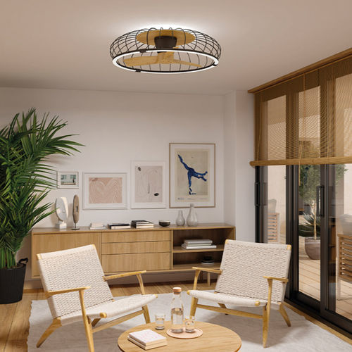 Deckenventilator für den Innenraum - NATURE  - Mantra - Holz / Metall / mit integrierter LED