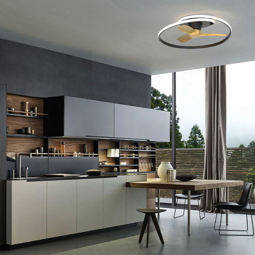 Deckenventilator für den Innenraum - OCEAN  - Mantra - Holz / Metall / mit integrierter LED