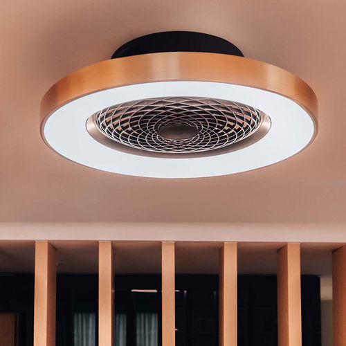 Deckenventilator für den Innenraum - TIBET  - Mantra - Holz / Metall / mit integrierter LED