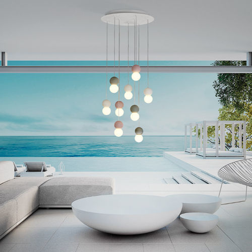 Hängelampe - GALAXIA  - Mantra - Stahl / modern / mit Kabel