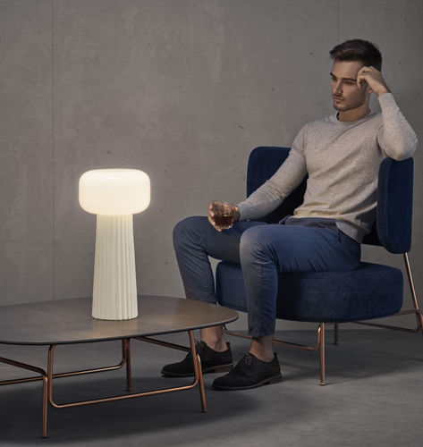 Tischlampe - FARO  - Mantra - Polyurethan / Opal / modern