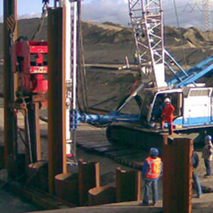 Metallspundwand - COMBI WALLS - Ballast Nedam - verstärkend