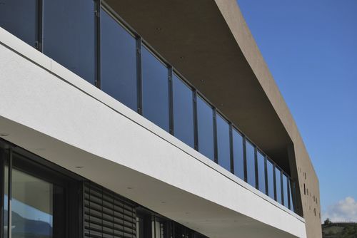 Glasgeländer - INOXPLUS - Interbau - Edelstahl / Stahl / mit Stangen