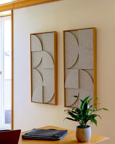 Wandmontierte Akustikplatte - VicShape 3D Duo - Vicoustic - Innovative Acoustic Solutions - Wolle / PET / rechteckig