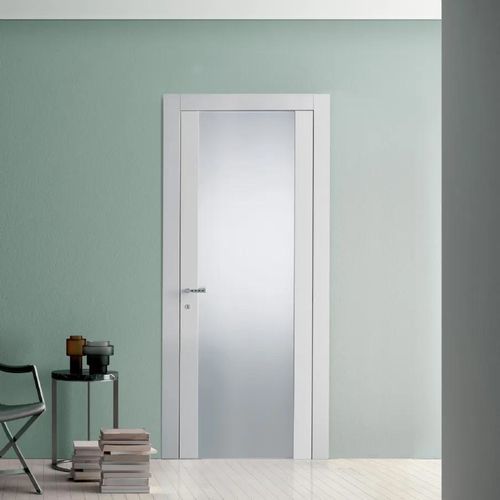 Tür für Innenbereich - SELESTA BLANK - Bertolotto Porte - Glas / Laminat / melaminbeschichtet