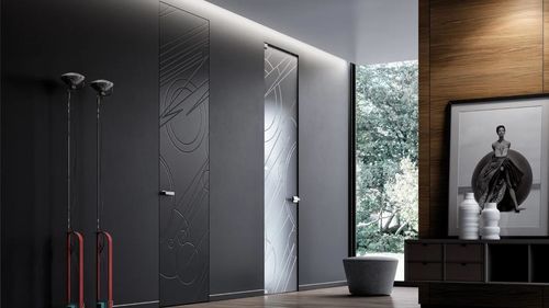 Tür für Innenbereich - MINIMA - Bertolotto Porte - anodisiertes Aluminium / Massivholz / Flügeltüren