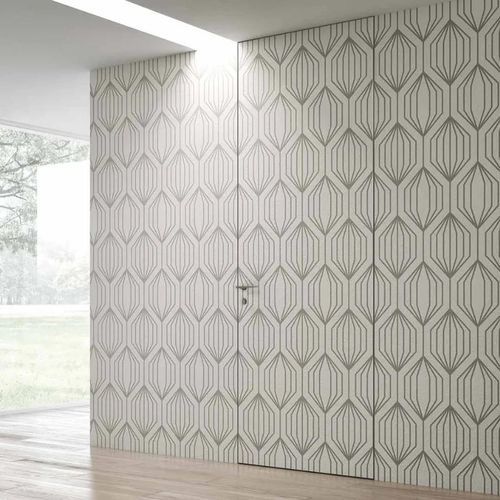 Tür für Innenbereich - MINIMA - Bertolotto Porte - Aluminium / Schiebe / einflügelig