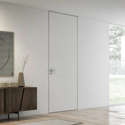 Tür für Innenbereich - MINIMA - Bertolotto Porte - Aluminium / Massivholz / einflügelig