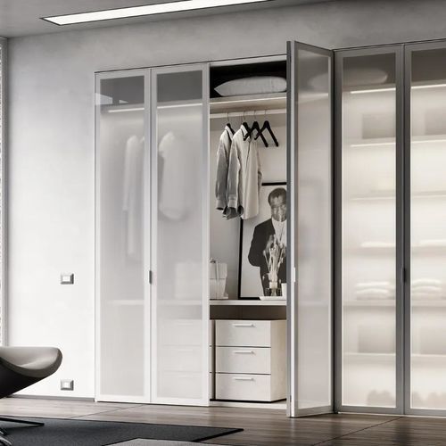 Modul-Kleiderschrank - SPACEWALL - Bertolotto Porte - Schiebe / Design / Aluminium