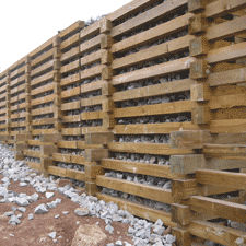 Modulare Lärmschutzwand - FIBRATER® - Vivalp - Holz / für Straßen / grün