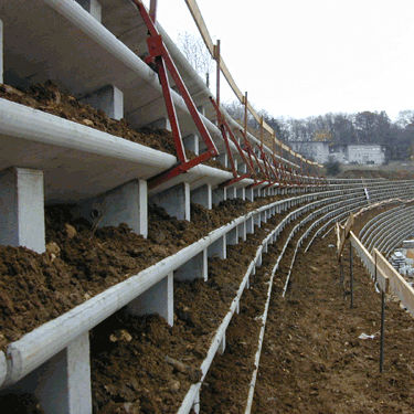 Beton-Stützmauer - VIVATER® - Vivalp - galvanisiertem Stahl / modular / aus vorgefertigten Elementen