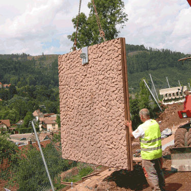 Stahlbeton-Stützmauer - RENFOTER® PANNEAU - Vivalp - galvanisiertem Stahl / modular / Fertigbau