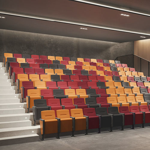Moderner Auditoriumsessel - STYLOS - Aresline - Stoff / Holz / ABS