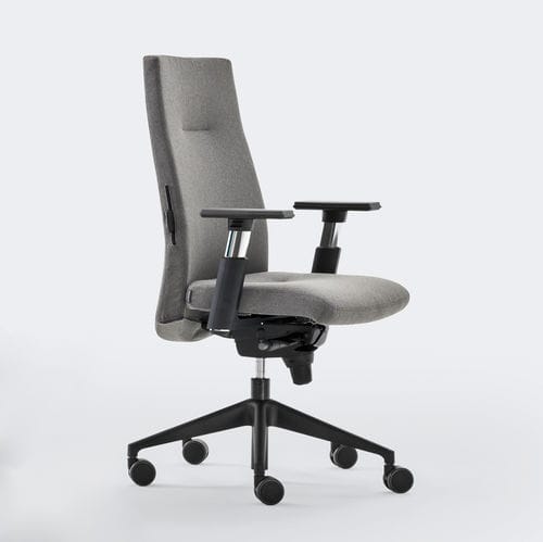 Moderner Bürosessel - TRENDY - Aresline - Stoff / Leder / Metall