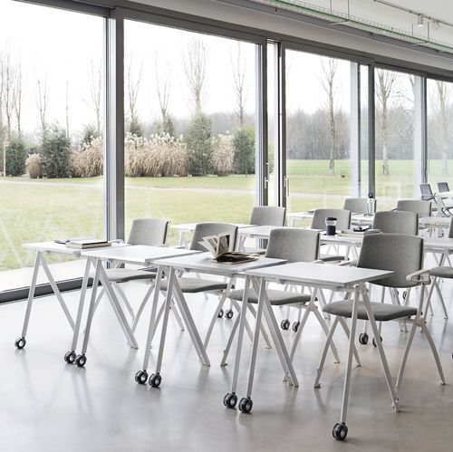 Moderner Besprechungstisch - ZERO9 - Aresline - Laminat / Metall / ABS