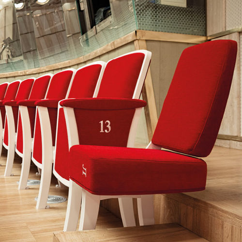 Moderner Auditoriumsessel - STRAPUNTINO - Aresline - Stoff / Leder / individuell gestaltbar