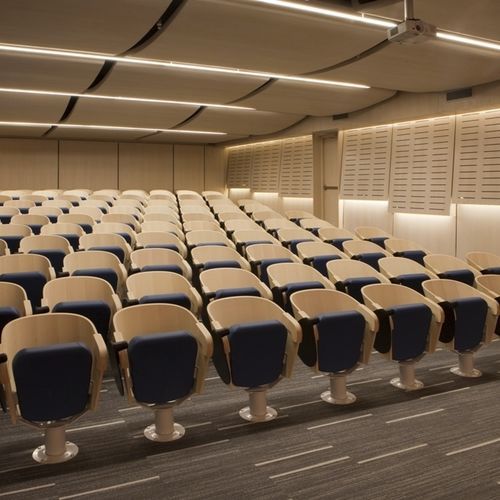 Moderner Auditoriumsessel - MINVEST - Aresline - Stoff / Holz / Metall