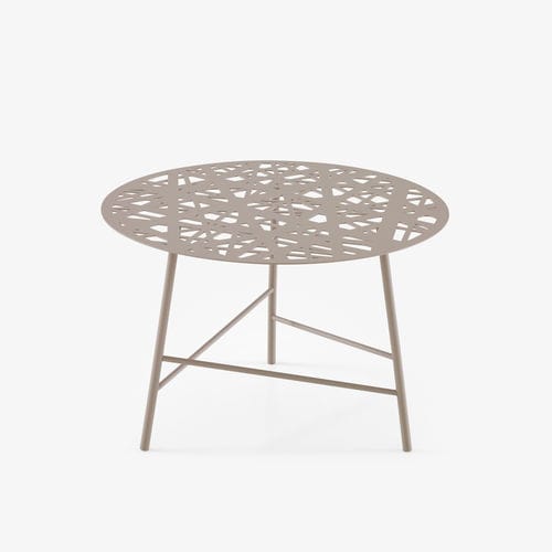 Moderner Couchtisch - Ezou  - Ligne Roset France - lackierter Stahl / Gestell aus lackiertem Stahl / rund