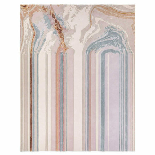 Moderner Teppich - Aura I - Tai Ping Carpets - Streifenmuster / Wolle / Seide