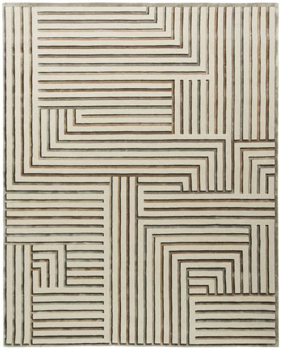 Moderner Teppich - Archetype BO - Tai Ping Carpets - Streifenmuster / mit geometrischen Motiven / Wolle